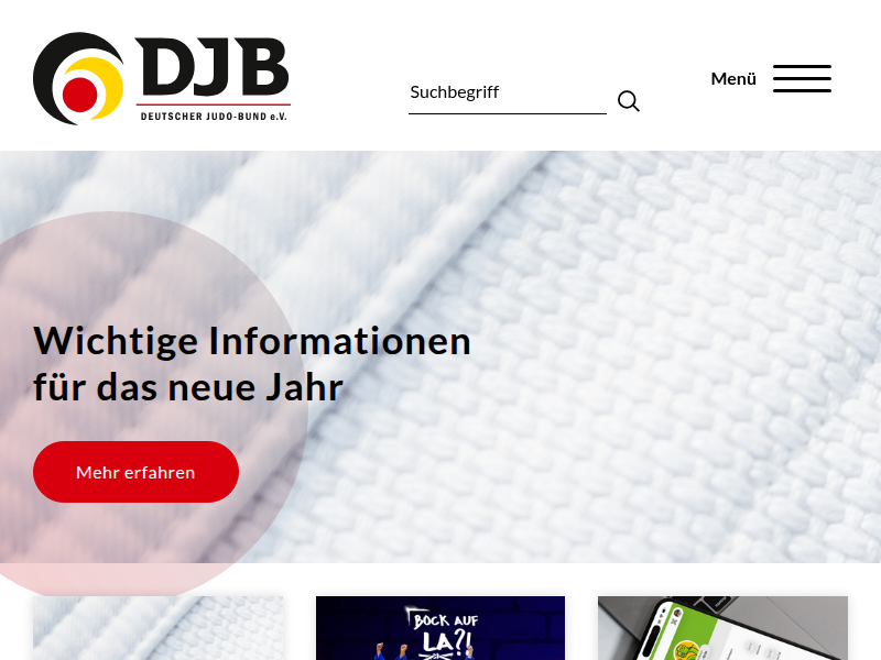 Deutscher Judo-Bund: DEM Ü30: Teilnehmerlisten online