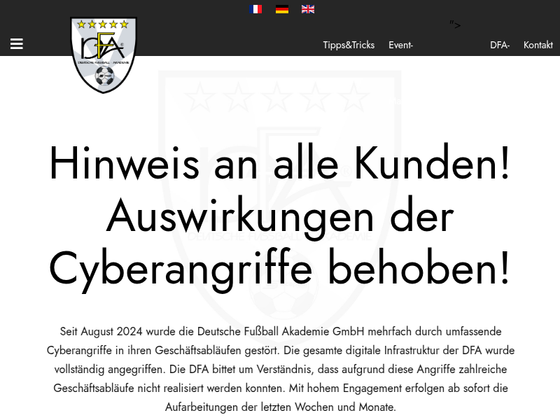 Bobritzscher SV e.V. ... Kurs-Nr. 32217 - Deutsche Fussball Akademie 2026