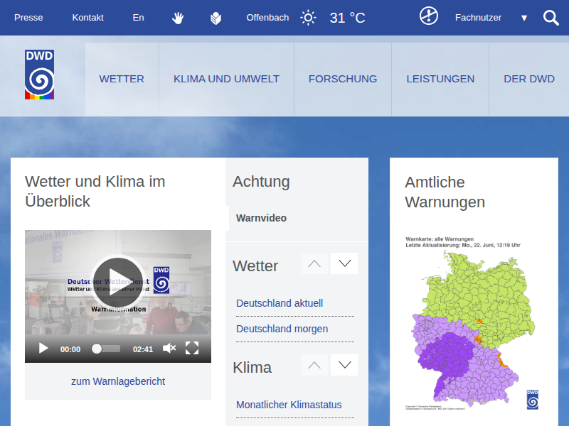 Wetter und Klima - Deutscher Wetterdienst - Arbeiten - Interview mit Andrea Kress