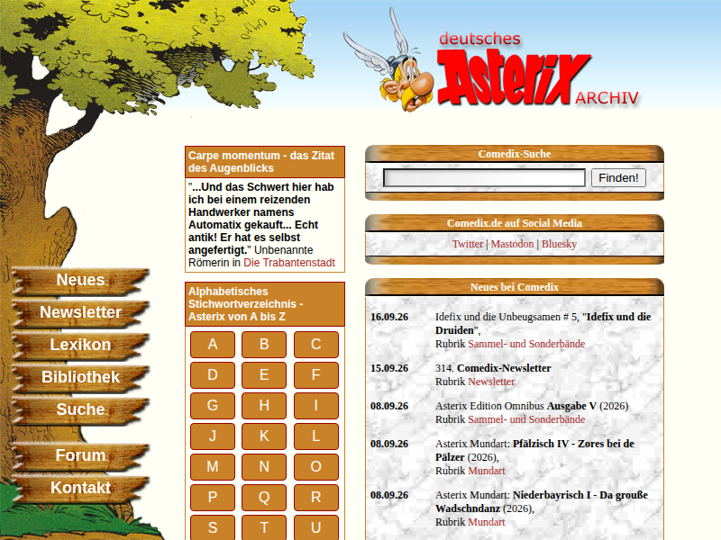 Flugsteine in meinem Bauch - Asterix Archiv - Lexikon -