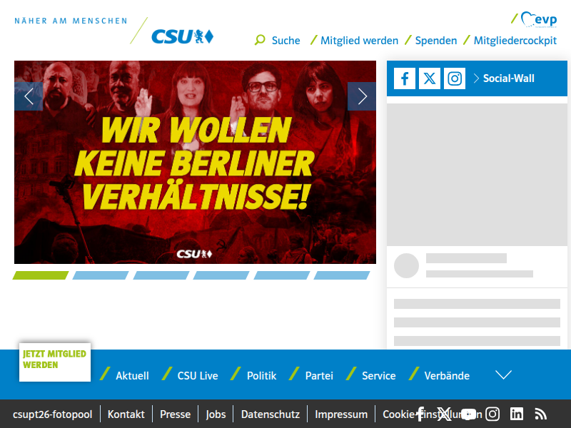 CSU-Kreisverband Roth in Passau – CSU