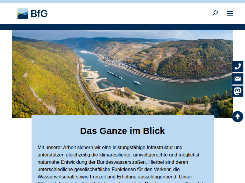BfG - FuE Projekt-Suche - Transportverhalten und Transformation von organischen Spurenstoffen in Flüssen – Prozesse und Modellierung