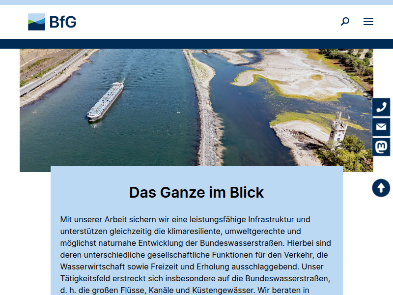 BfG - Veranstaltungen - Temperature changes in German lakes 1970-2100