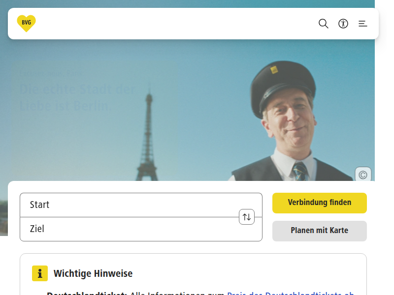 Foto-/ Drehanfragen | BVG