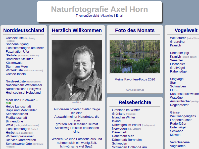Naturfotografie Axel Horn