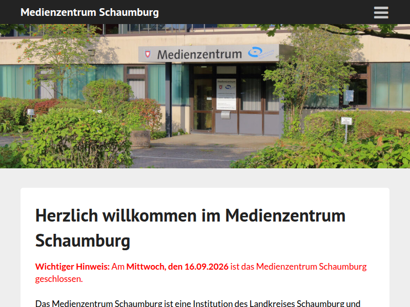 Geräteverleih – Medienzentrum Schaumburg