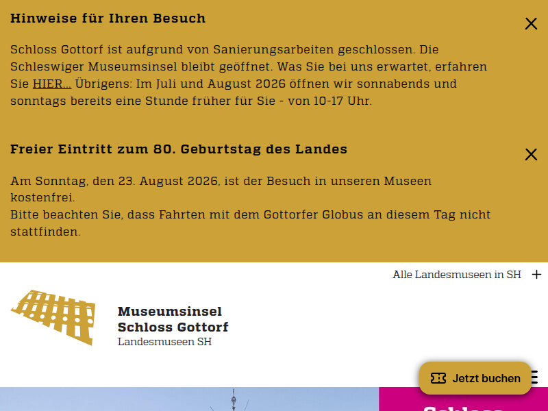 Neuigkeiten - Museumsinsel Schloss Gottorf