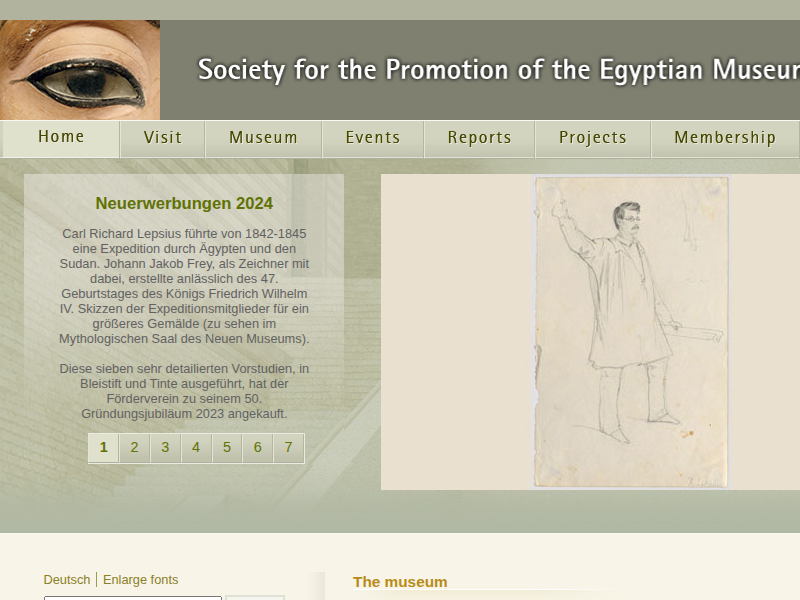 Reports: Reports from the museum: Article (Society for the Promotion of the Egyptian Museum Berlin)