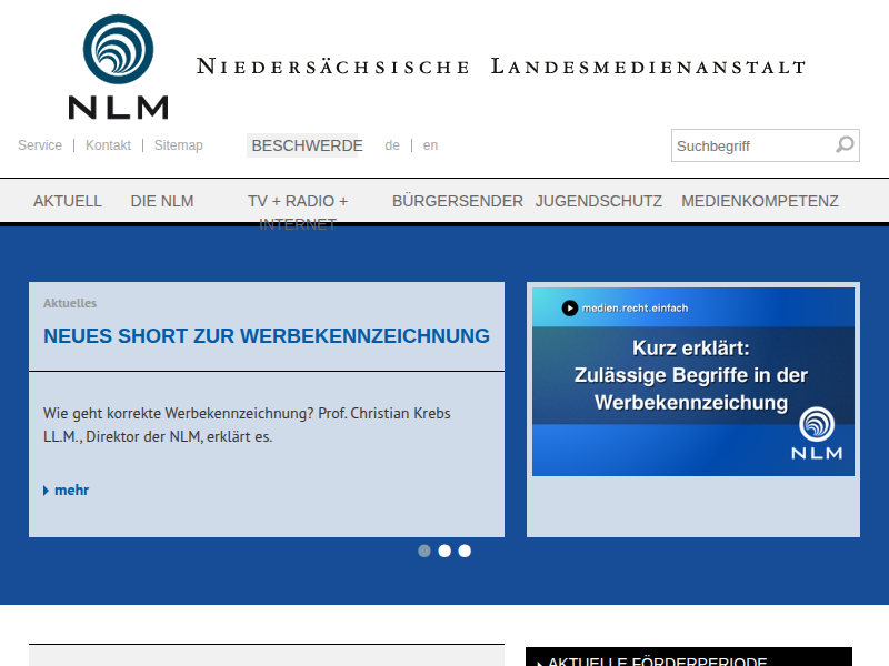 www.nlm.de: Jugendschutz