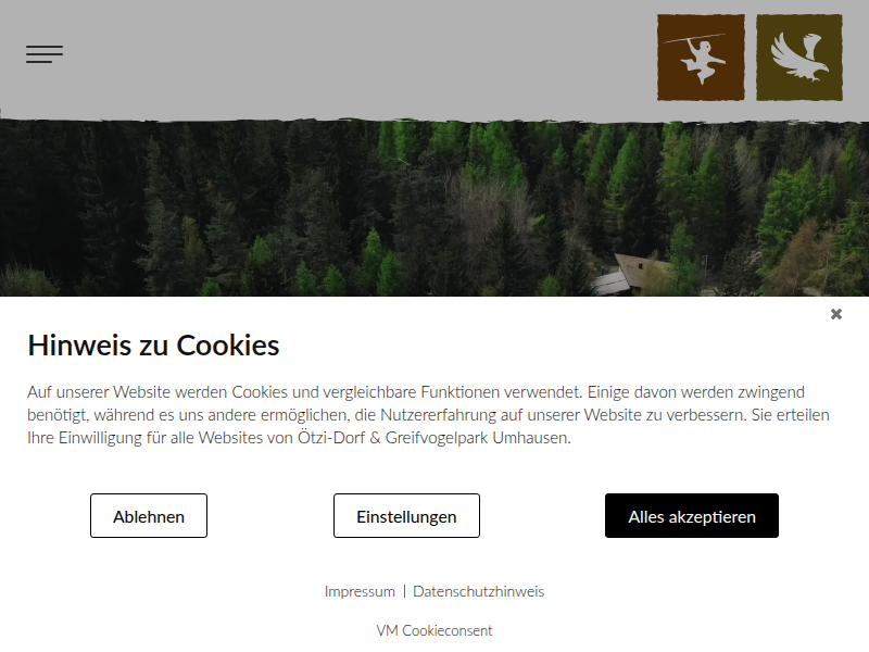 Barrierefreiheit - Ötzi-Dorf & Greifvogelpark