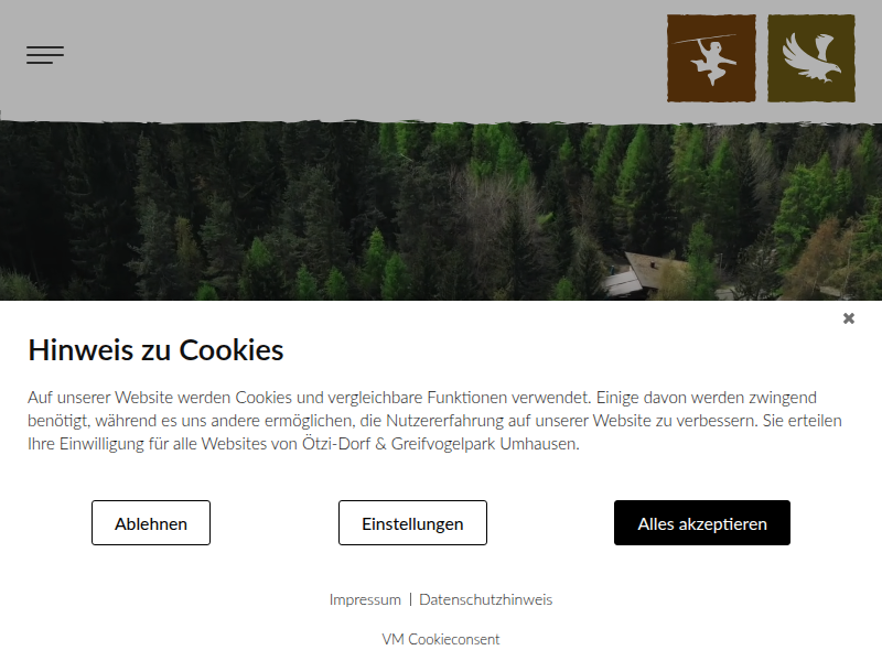 Geschichte - Ötzi-Dorf & Greifvogelpark