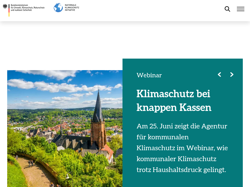 Starterseminar zur Kommunalrichtlinie - Gut vorbereitet in die Projektumsetzung | Nationale Klimaschutzinitiative des Bundesministeriums für Wirtschaft und Klimaschutz