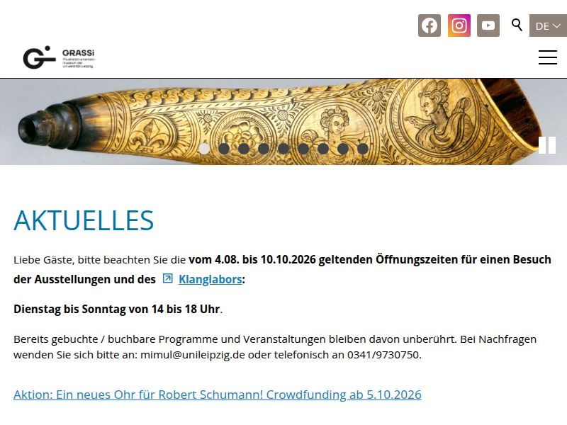Sonderausstellung: Die Deutsche Posaune - Ein Leipziger Welterfolg