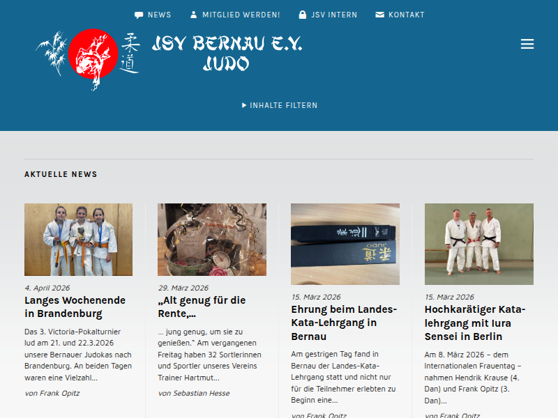 Trainingszeiten & -orte – JSV Bernau e.V.