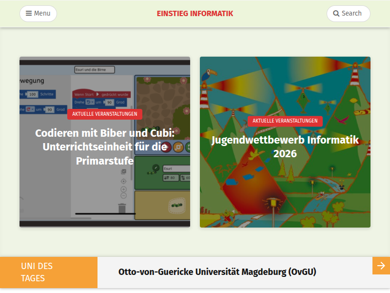 Inspiration Informatik - Einstieg Informatik