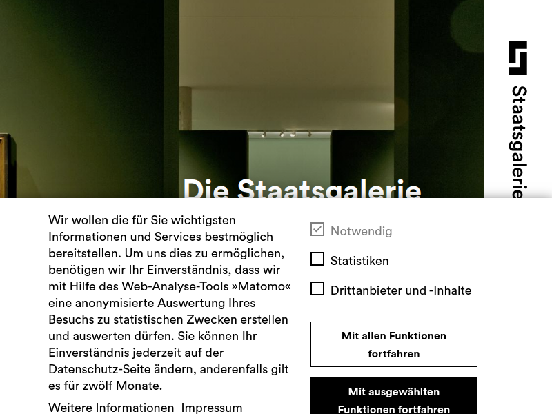 L.H.M. um Ihren heutigen gleich zu beantworten... | Staatsgalerie