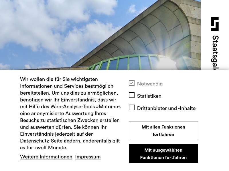 Sehr geehrter Herr Graf! Erst heute komme ich dazu... | Staatsgalerie