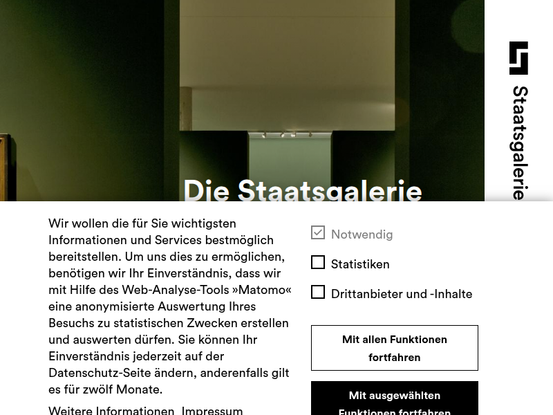 Sehr geehrter Herr Graf! Erst heute komme ich dazu... | Staatsgalerie