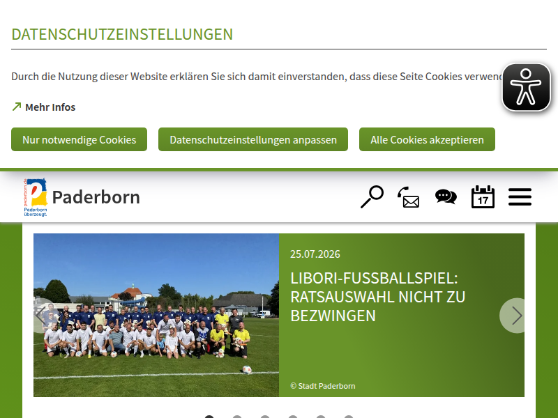 Öffentliche Toiletten für Paderborn-Besucher | Die Stadt Paderborn