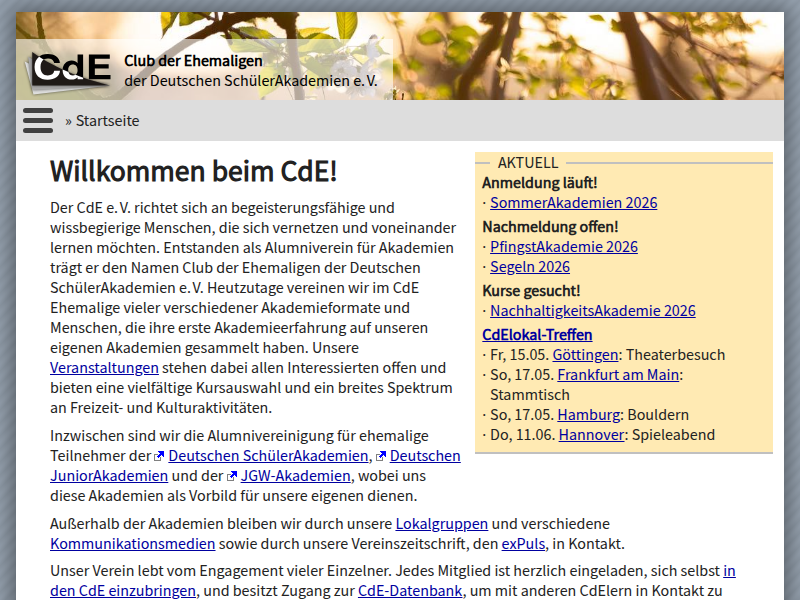 CdE-Segeln 2025 – CdE e. V.