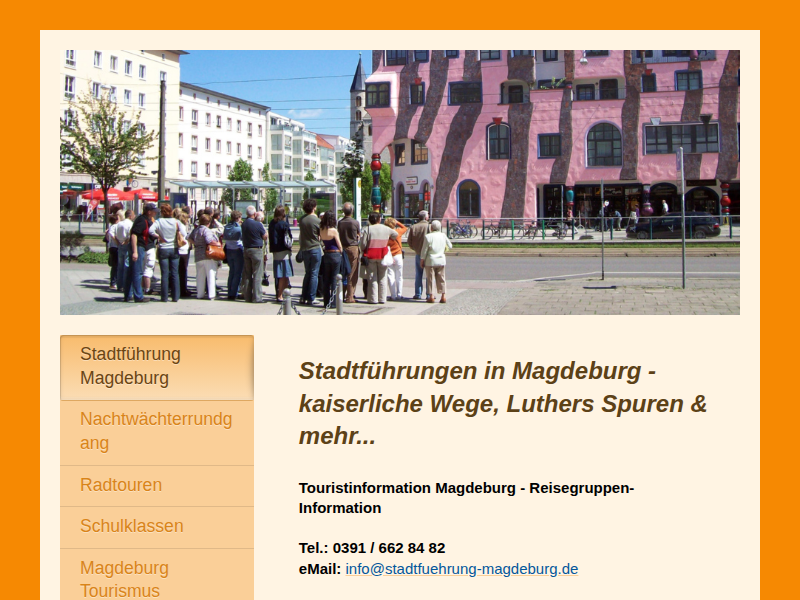 Stadtführung Magdeburg INFO 0391 / 662 84 82 - Stadtführung Magdeburg