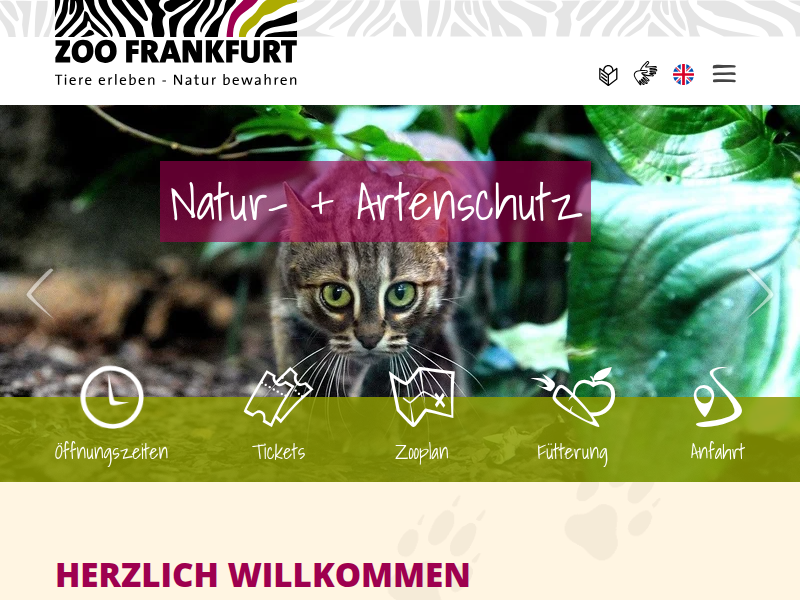 Wildtiere und Haustiere - Zoo Frankfurt
