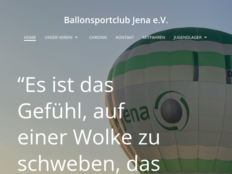 unser Verein – Ballonsportclub Jena e.V.