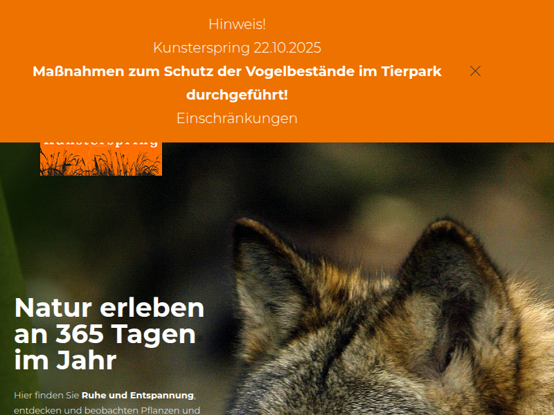 Tierarten - tierpark-kunsterspring.com