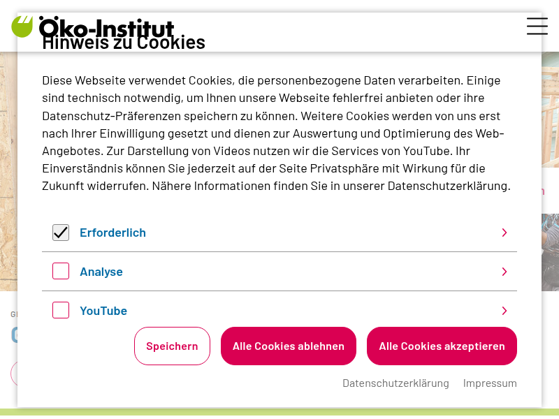Datenkonzepte – Beratung zu Datenfragen im Hinblick auf den nEHS (inklusive Dokumentation) | oeko.de