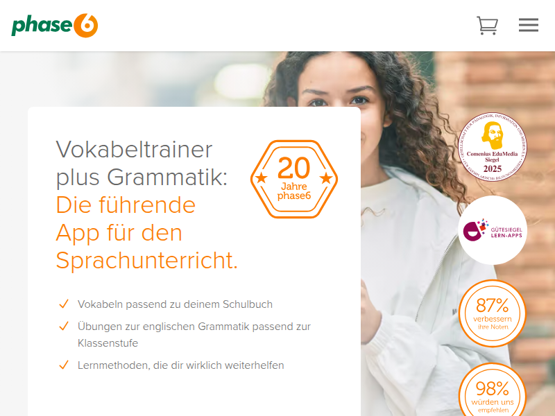 phase6 Grammatiktrainer: Lerne die englische Grammatik