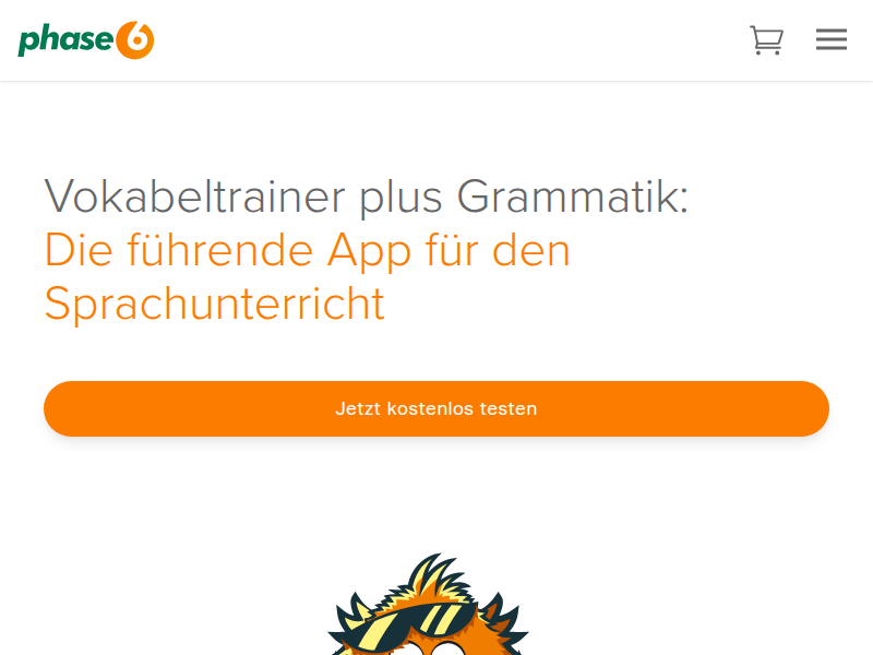 phase6 - Vokabeltraining und Grammatik passend zum Unterricht