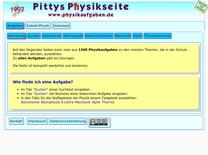 Pittys Physikseite - Aufgaben