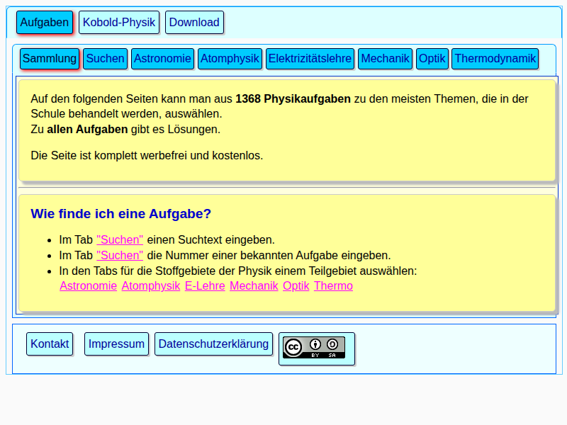 Pittys Physikseite - Koboldphysik