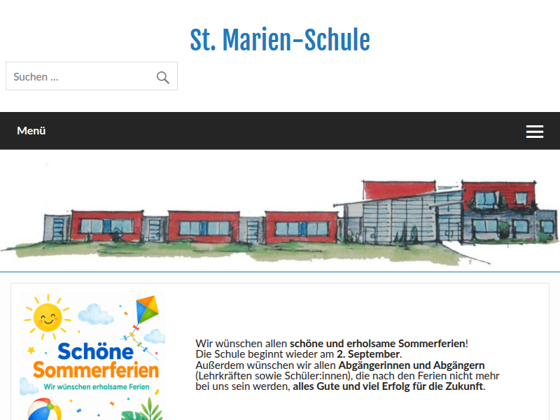 Elterninformation – Übergang zur weiterführenden Schule – St. Marien-Schule