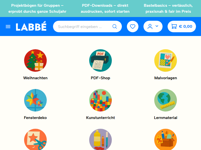 Unterrichtsmaterial & Arbeitsblätter | Basteln & Lernen mit Kindern | LABBÉ