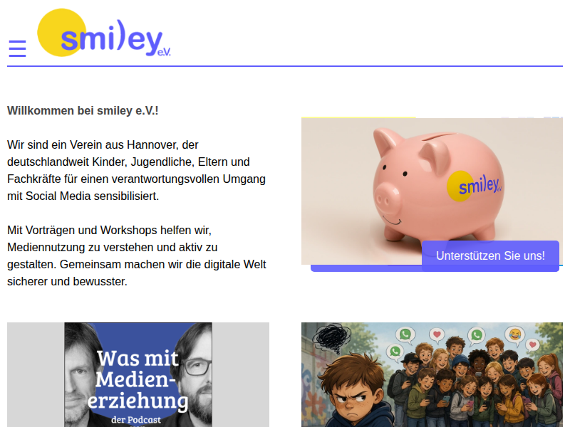 Vertrauen ist gut - Kontrolle auch?! | smiley e.V. - smiley - Verein zur Förderung der Medienkompetenz e.V.