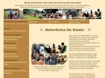 Reiterferien für Kinder - Urlaub mit Pferd auf dem Reiterhof - Kinderreiterferien
