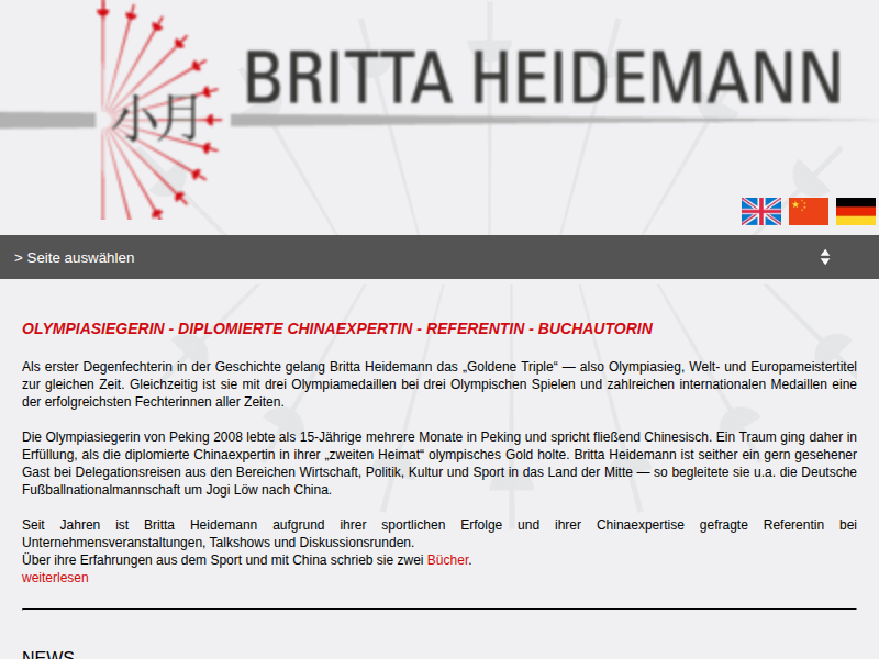 Britta Heidemann | Detailanzeige | Fechtsport Fechten