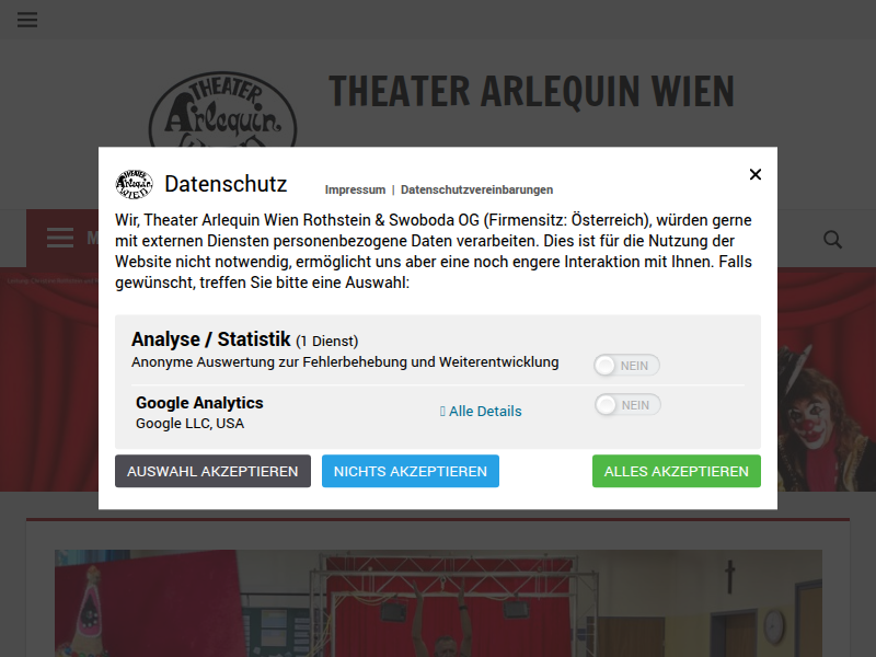 Joachim Rauch Archive » Theater Arlequin Wien
