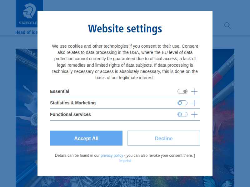 Lumocolor® permanent duo 348 B - Duo Permanent-Marker mit Rund- und Keilspitze