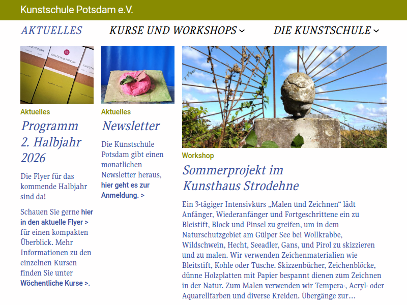 Malen und Zeichnen – Kunstschule Potsdam e.V.