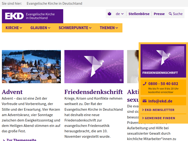 Grußwort Bernd Sibler – EKD