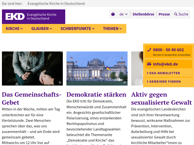 Mit Gottvertrauen im RB-Stadion – EKD