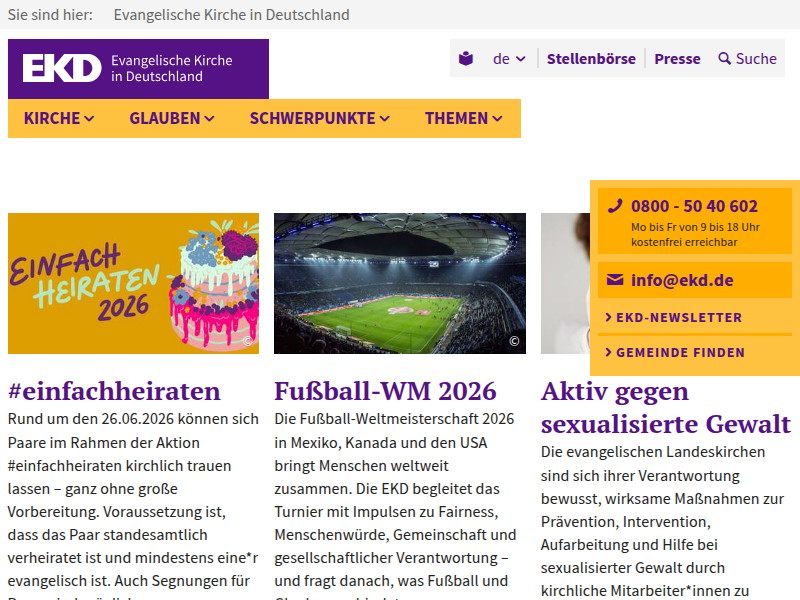 Doppelgebot der Liebe – EKD