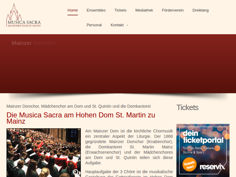 Mainzer Domchöre - Singen für Aids-Waisen in Indien (06/2013)