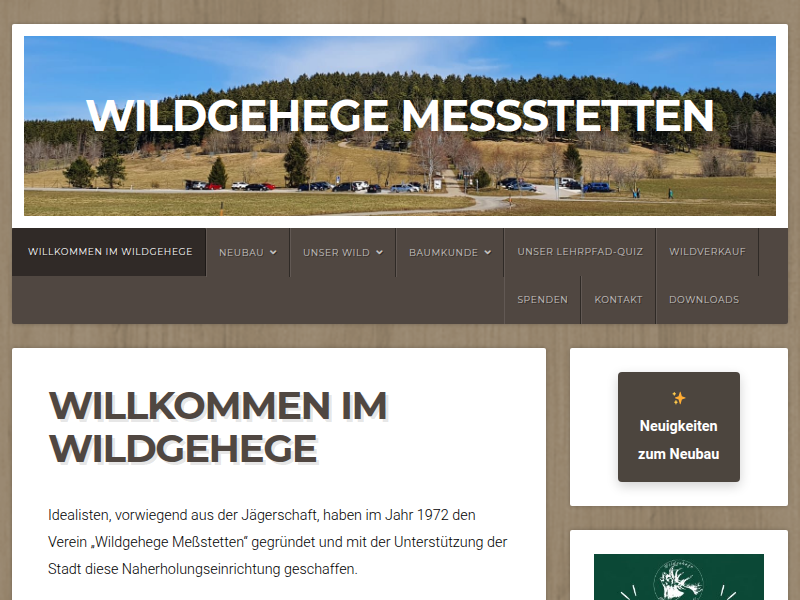 Bergahorn – Wildgehege Messstetten