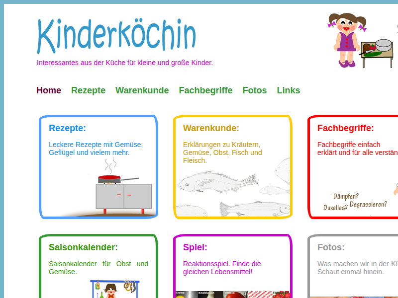 Kinderkoechin Fachbegriffe
