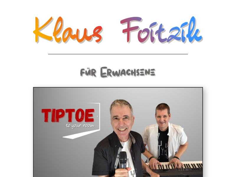 Über mich - Klaus Foitzik