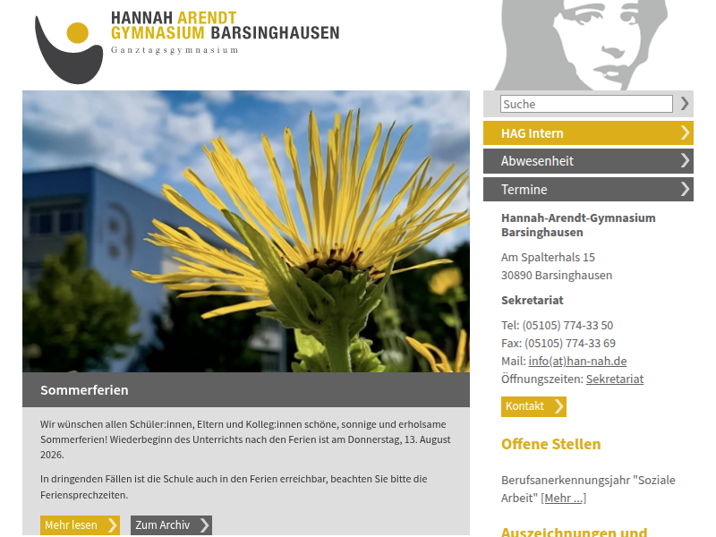 Hannah-Arendt-Gymnasium Barsinghausen |: SommerSonneSpalterradio