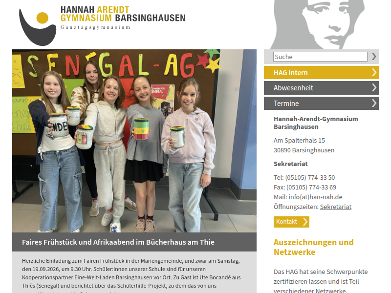 Hannah-Arendt-Gymnasium Barsinghausen |: Kalender